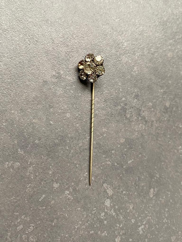 épingle à cravate en forme de fleur en strass, Enlèvement ou Envoi