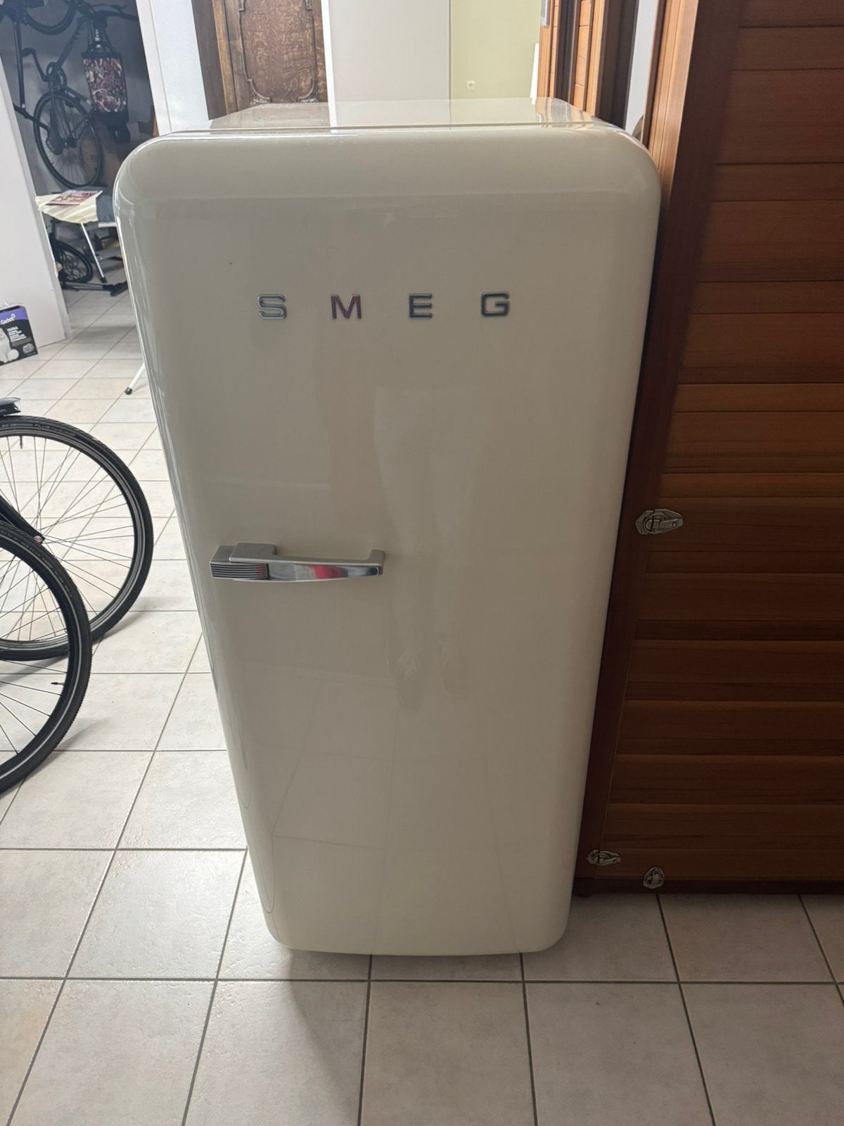Smeg koelkast, Ophalen, Gebruikt, Met vriesvak