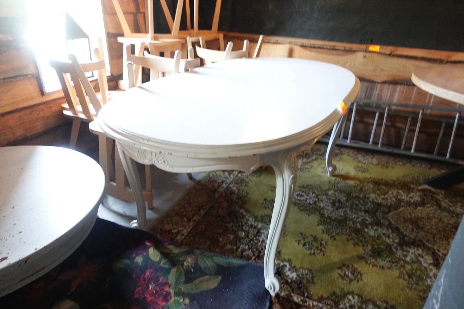 Authentieke ouderwetse uitschuifbare tafel, Ophalen, Gebruikt, Ovaal