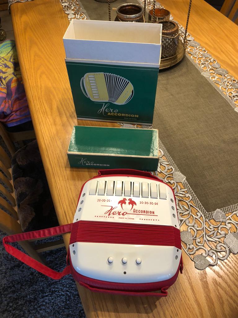 Kinderaccordion, Muziek en Instrumenten, Accordeons, Ophalen, Zo goed als nieuw