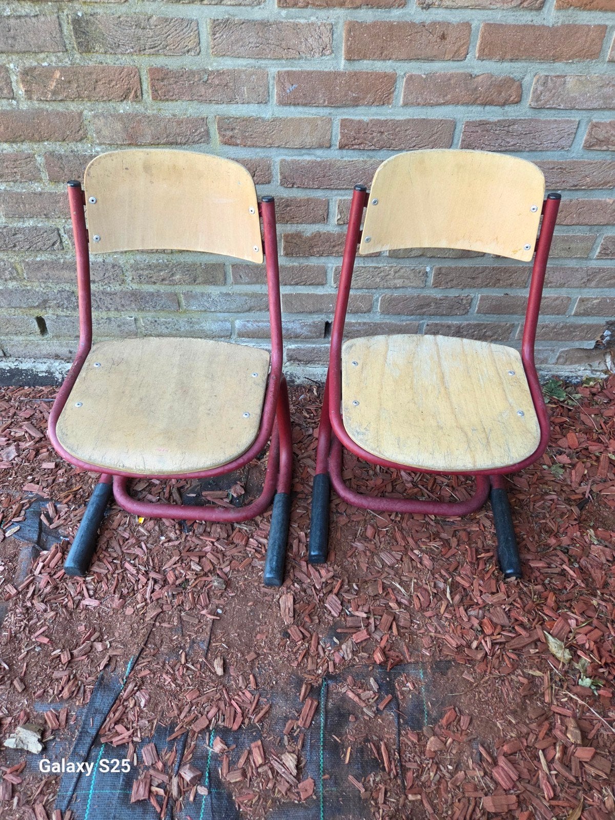 2 retro kinderstoeltjes, Ophalen