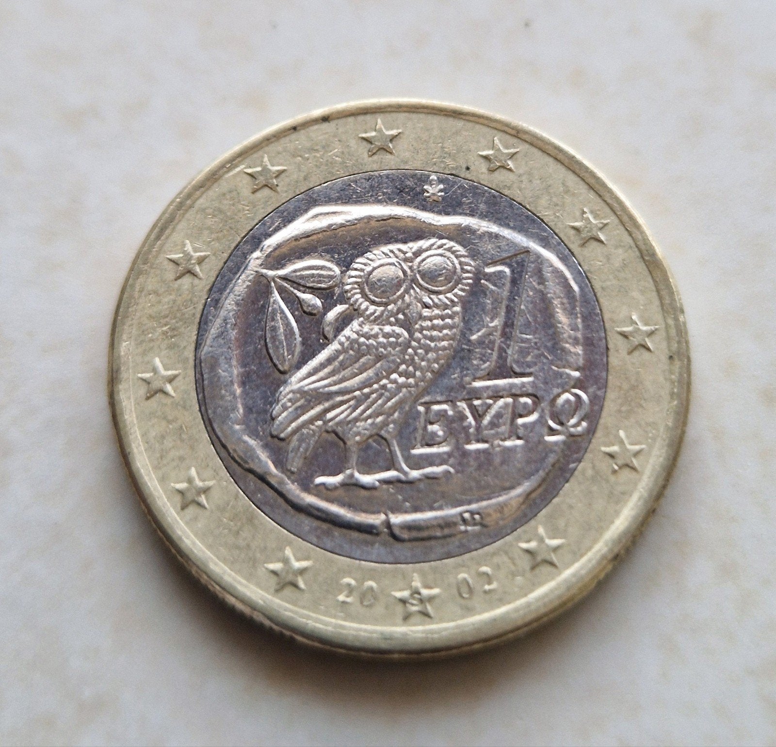 2002, Greece , 1 Euro Coin, Postzegels en Munten, Ophalen of Verzenden, 1 euro