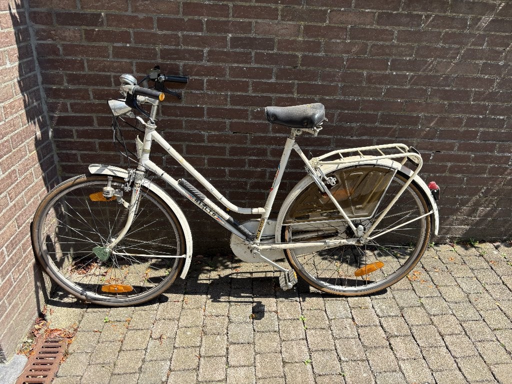 Ouderwetse damesfiets, Fietsen en Brommers, Ophalen, Gebruikt, Velgrem, Overige merken