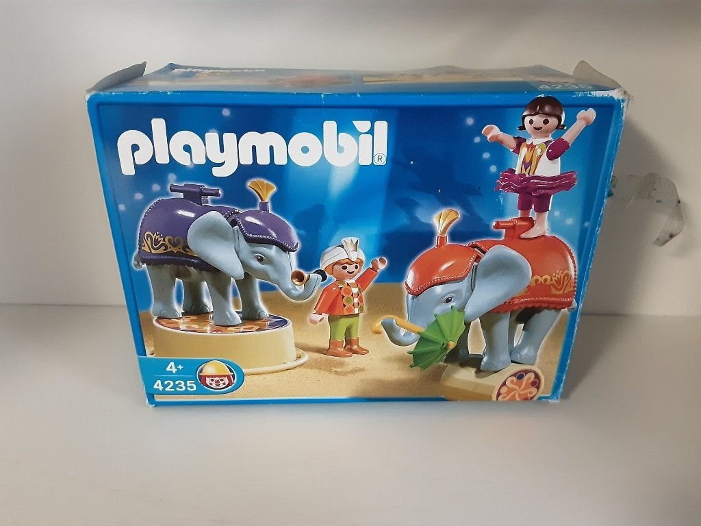 PLaymobil olifantenact van het circus, Ophalen of Verzenden, Zo goed als nieuw, Complete set, Overige typen