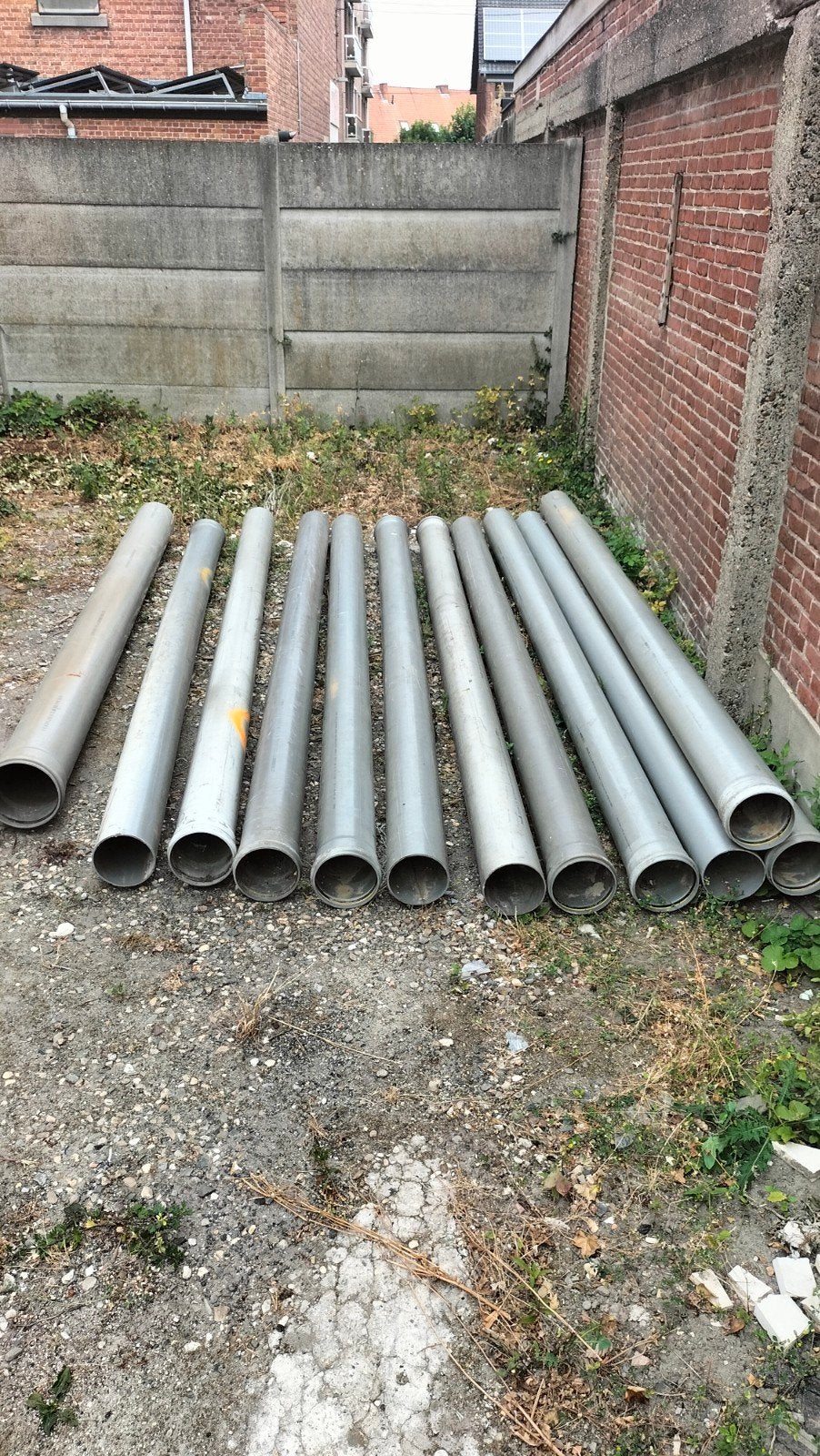 Tuyaux en PVC gris., Bricolage & Construction, Enlèvement, Utilisé, PVC, Buse droite
