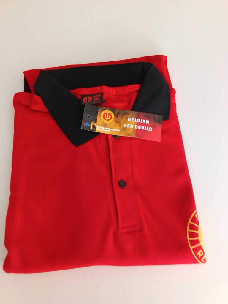 Rode Duivels polo, Sport en Fitness, Voetbal, Groter dan maat XL, Ophalen of Verzenden, Nieuw, Shirt