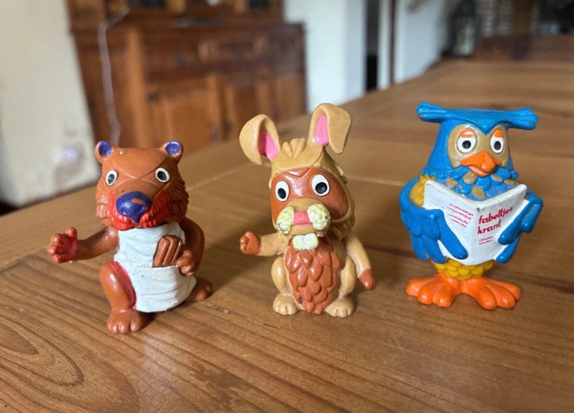 Originele Vintage Fabeltjeskrant Figuurtjes (Bully, 1985), Verzamelen, Ophalen of Verzenden, Gebruikt