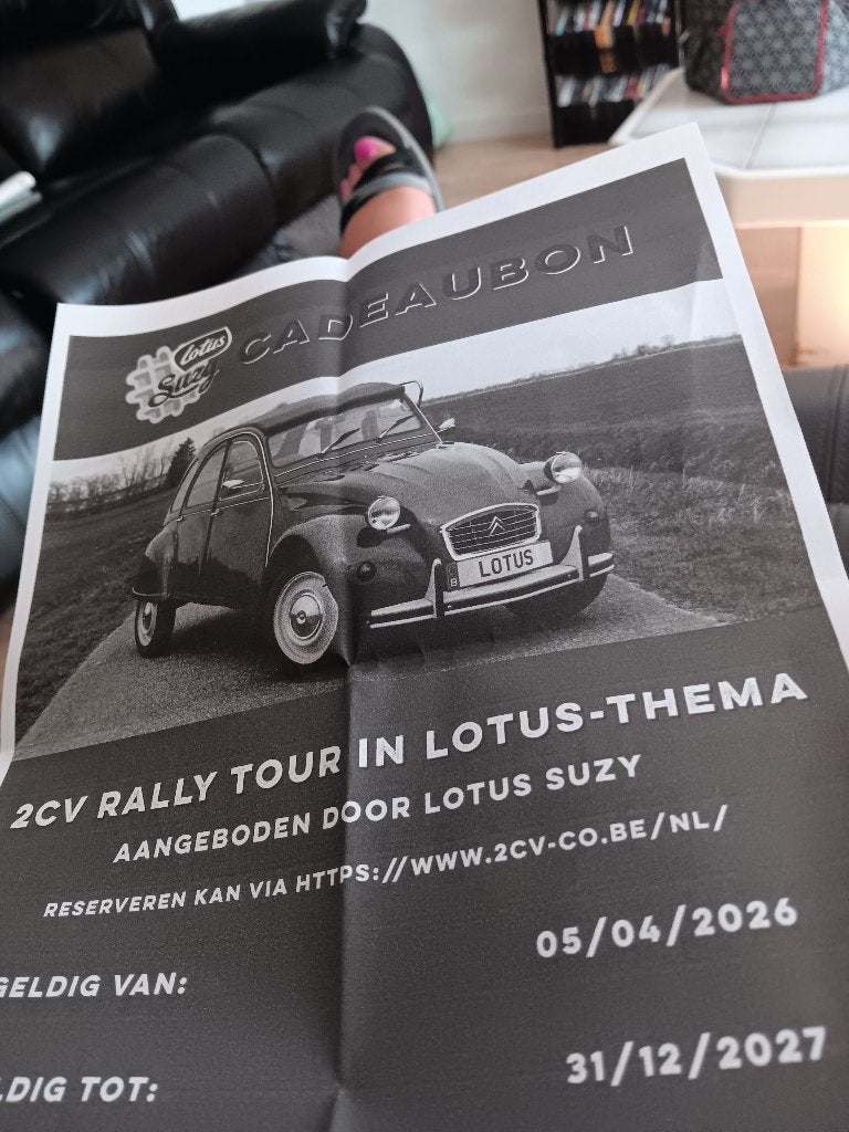 Cadeaubon  rallytoer 1 tot 4 personen, Tickets & Billets, Sport | Autre, Trois personnes ou plus, Décembre