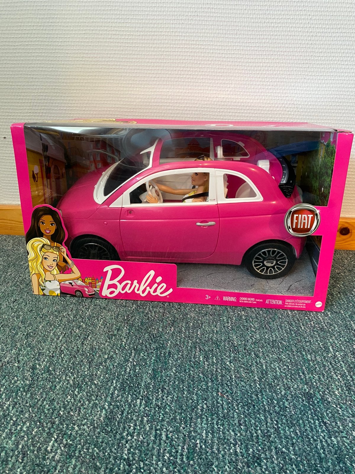 Barbie Fiat 500 auto met pop, Ophalen, Nieuw, Barbie