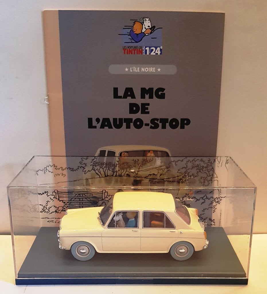 Les voitures de Tintin 1/24 N67, "la MG de l'auto-stop ", Verzenden, Kuifje, Nieuw, Beeldje of Figuurtje
