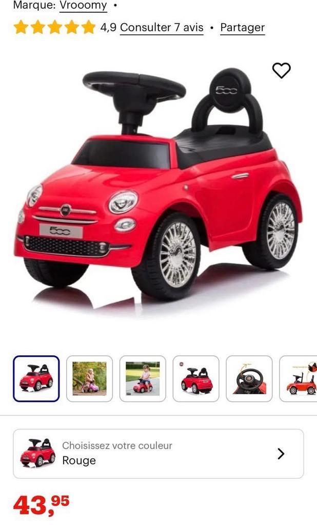 Fiat 500 rouge, Enlèvement, Utilisé