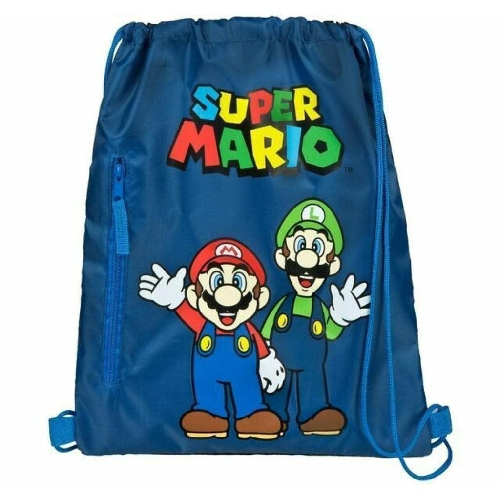 Super Mario Gymtas met Voorvak - Mario en Luigi Sporttas, Ophalen of Verzenden, Nieuw, Jongens