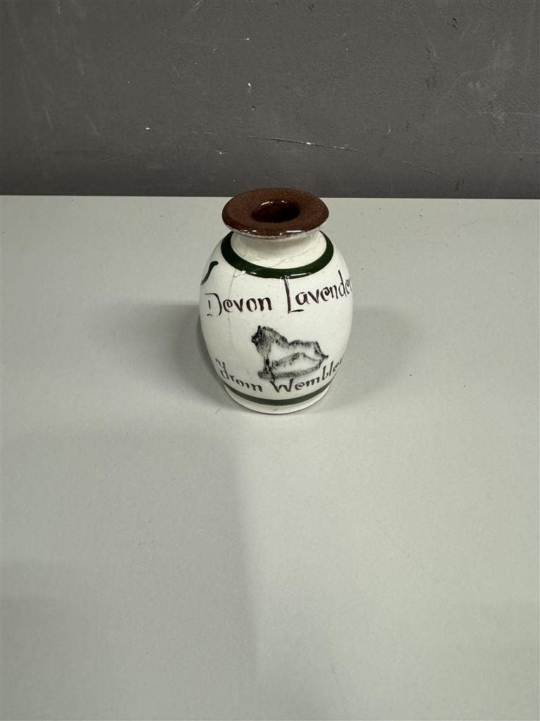Wembley Exhibition 1924 potje vaasje devon lavender, Ophalen of Verzenden