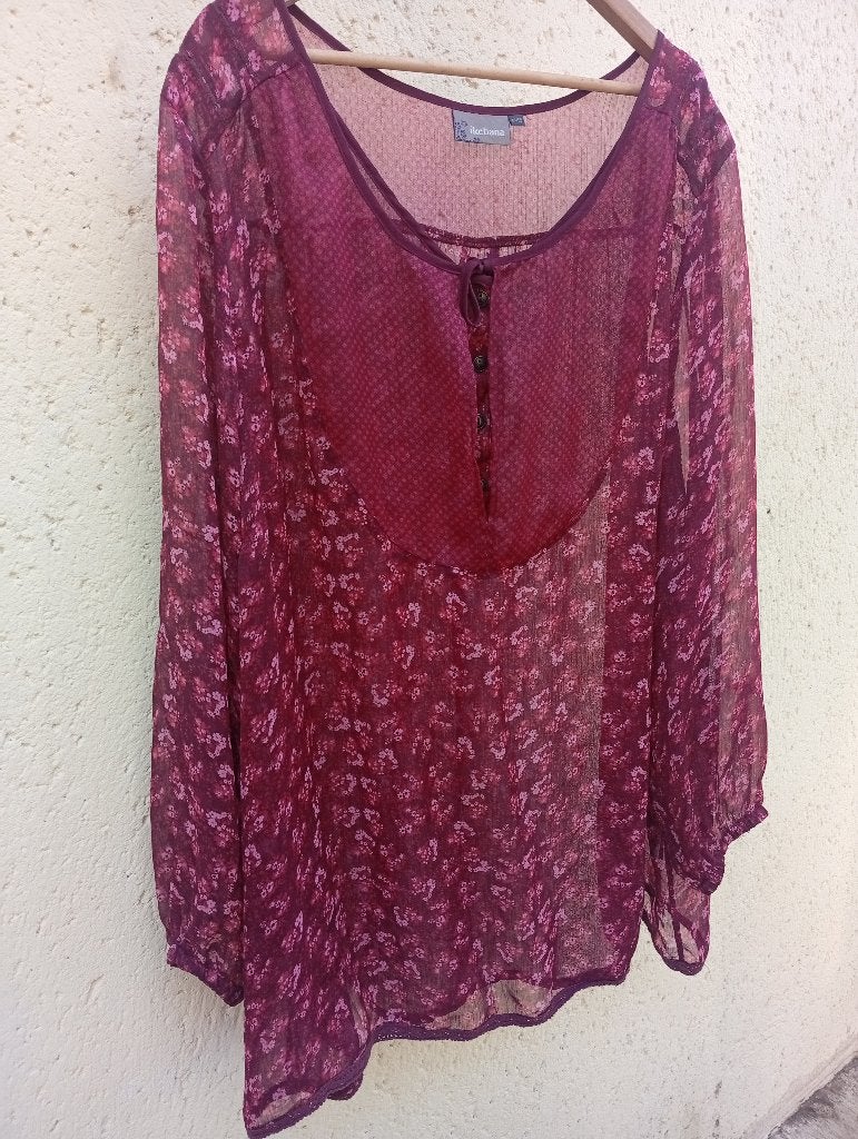 Tuniek, Kleding | Dames, Blouses en Tunieken, Verzenden, Ikebana, Maat 46/48 (XL) of groter, Zo goed als nieuw