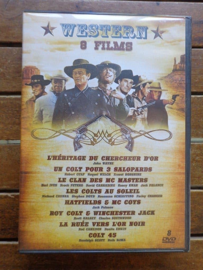 )))  Coffret Western  //  8 Films   (((, Enlèvement ou Envoi, Tous les âges, Comme neuf, Français