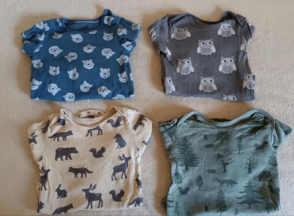 Rompers lange mouw maat 92 jongen (4 stuks), Ophalen, Nacht- of Onderkleding, Gebruikt, C&A