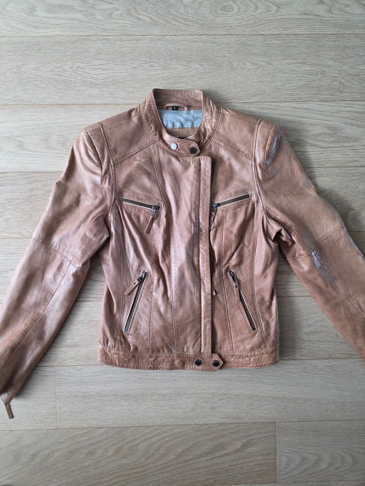 Oakwood leder jasje bruin, Vêtements | Femmes, Taille 42/44 (L), Enlèvement ou Envoi, Brun, Oakwood