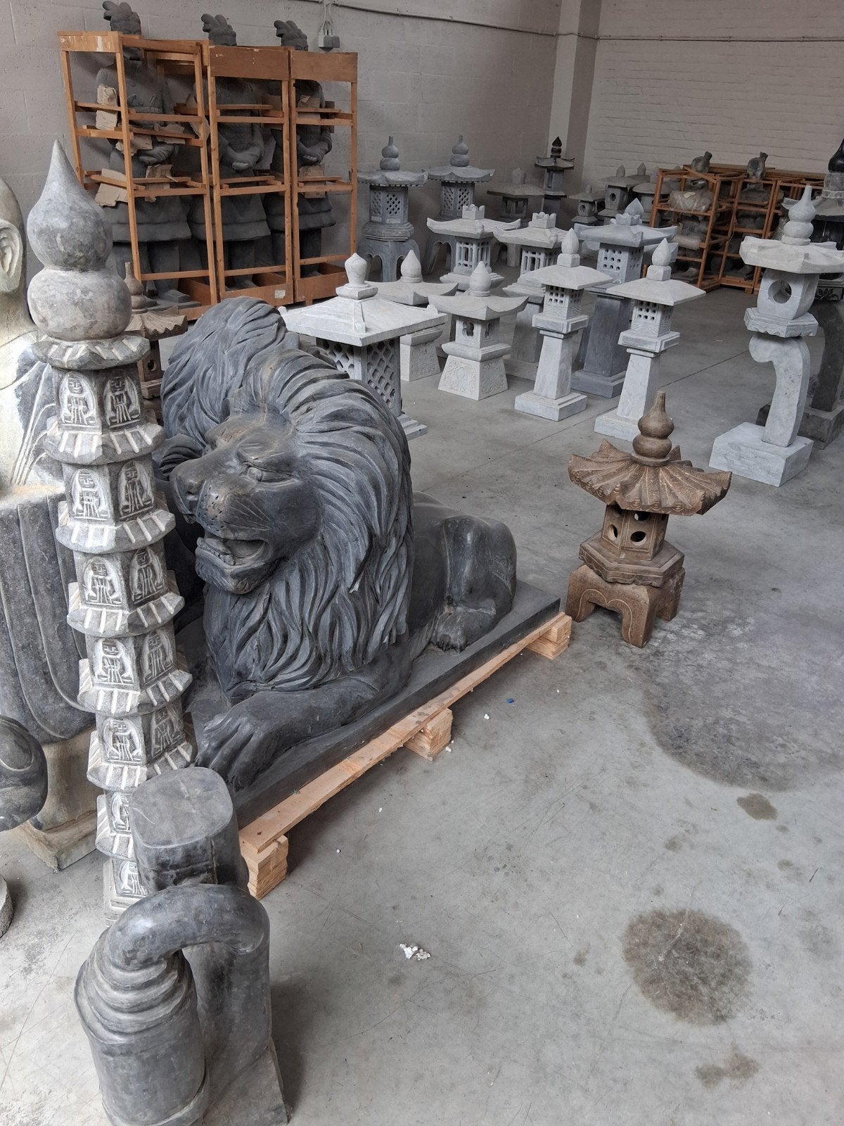 -20% Pagodes Bouddhas Fontaine en pierre bleue, Jardin & Terrasse, Enlèvement, Neuf, Pierre, Bouddha
