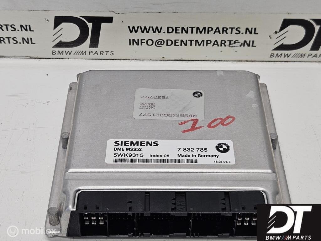 DME ECU MSS52 BMW E39 M5 S62 S62B50 12147832785 12147835620, Enlèvement ou Envoi, Utilisé, BMW, BMW