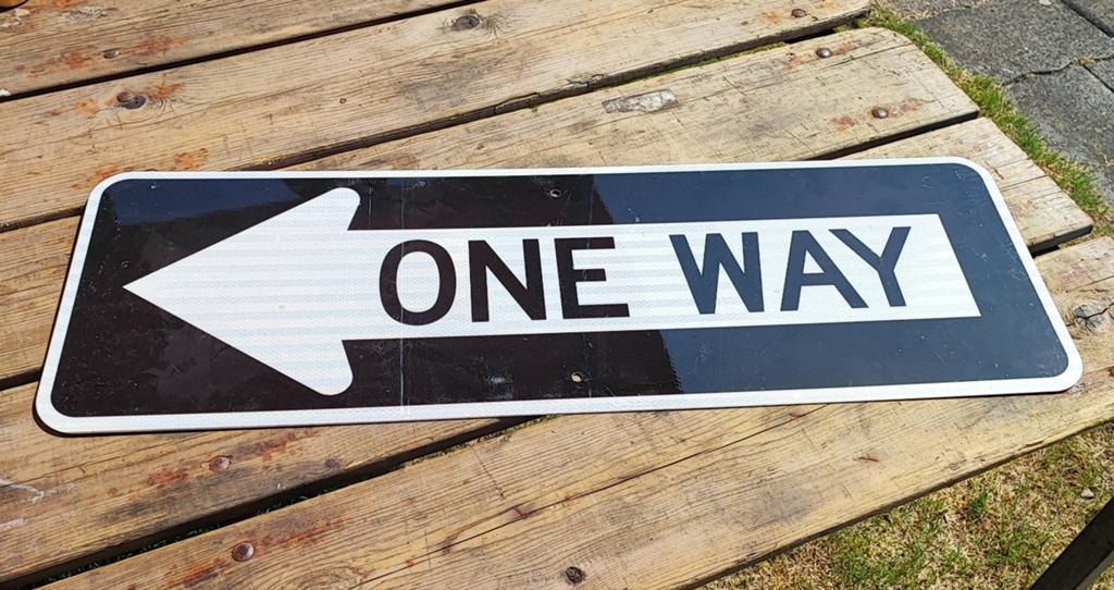 Panneau US ONE WAY, Enlèvement ou Envoi, Utilisé, Autres types