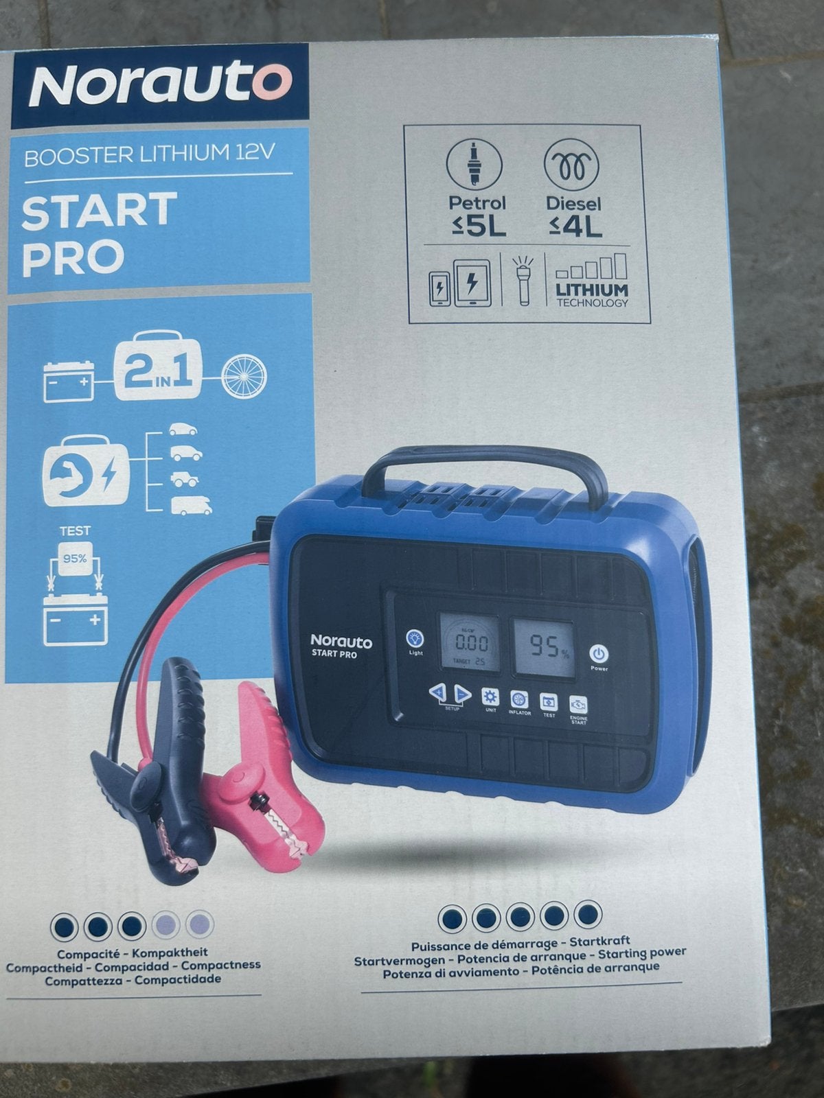 Jumpstarter Start Pro met tester,  licht en compressor, Ophalen, Nieuw