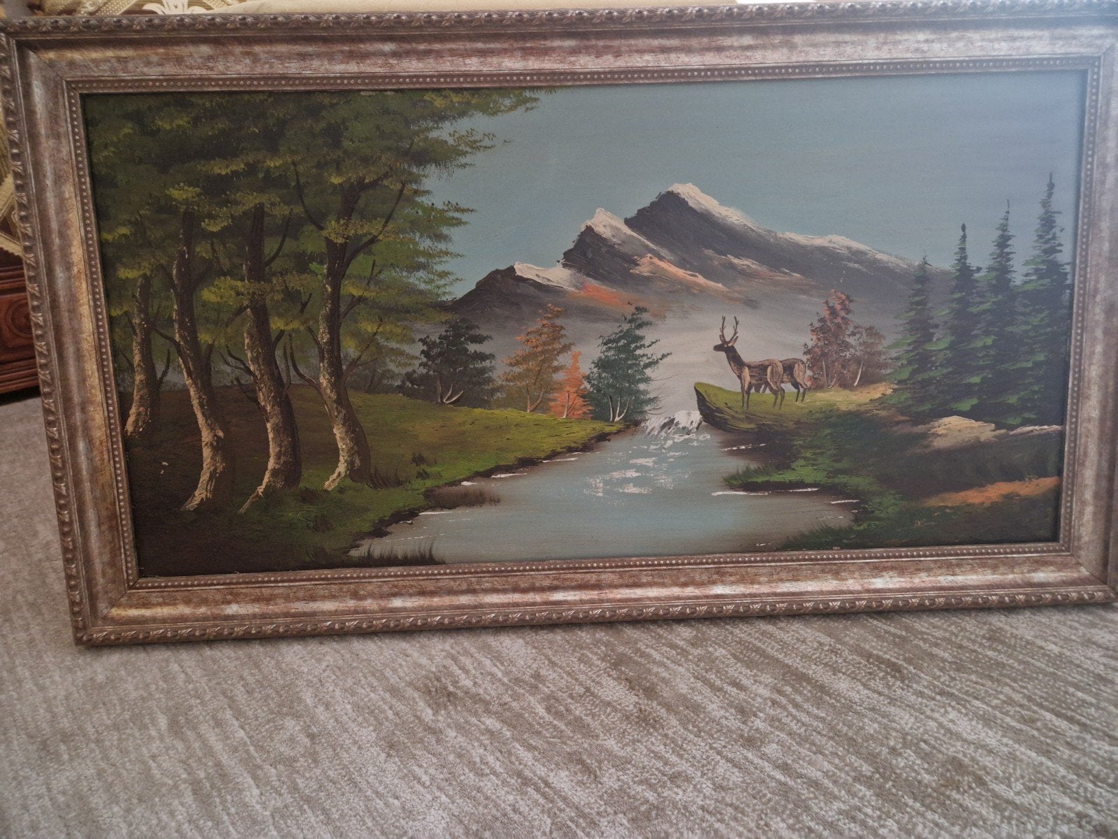 landelijke schilderij, Enlèvement ou Envoi, Peinture à l'huile
