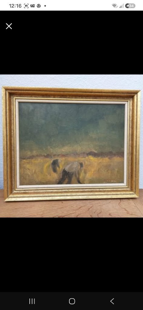 Schilderij. Valeer Verbeken. Latemse School., Enlèvement ou Envoi, Daté, Peinture à l'huile