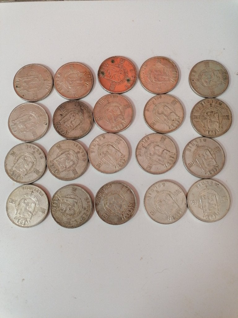 Pièces 100 francs belge argent, Monnaie en vrac, Argent, Enlèvement, Argent