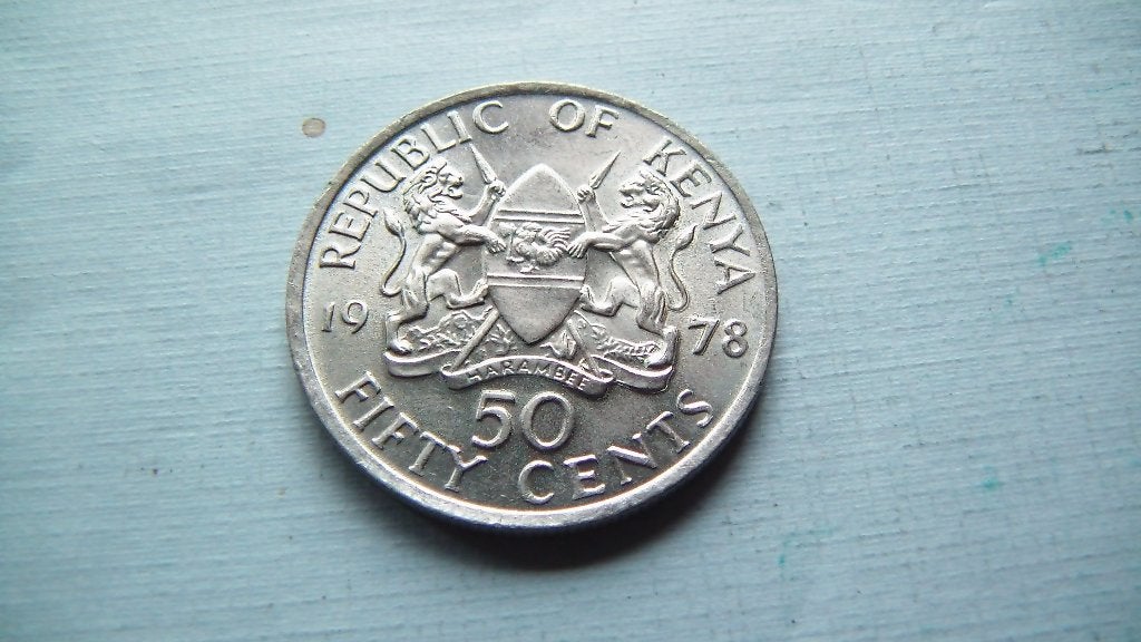 kenya 50 cents 1978, Enlèvement