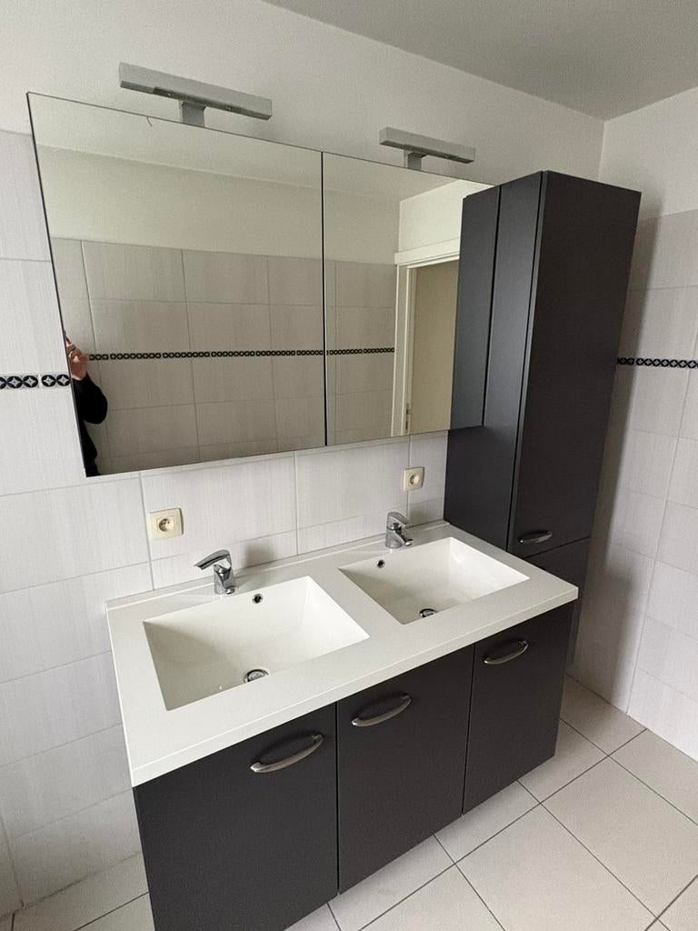 badkamer meubel dubbele lavabo, Ophalen, Gebruikt