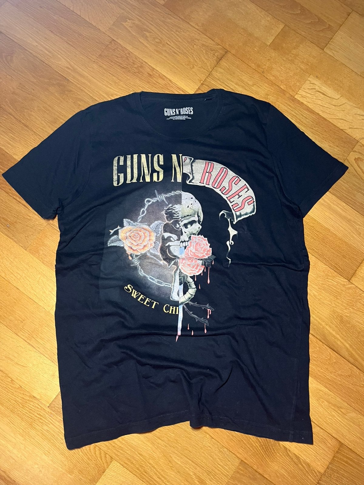 Guns n’ roses 2017 black frog entities shirt origineel, Ophalen of Verzenden, Gedragen, Maat 46 (S) of kleiner, Zwart
