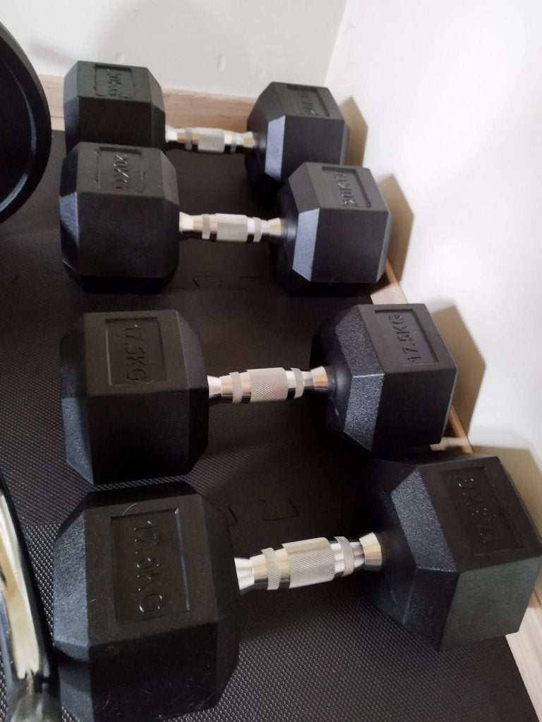 Haltersets 22.5-25-27.5-30kg, Sport en Fitness, Fitnessmaterialen, Ophalen, Nieuw