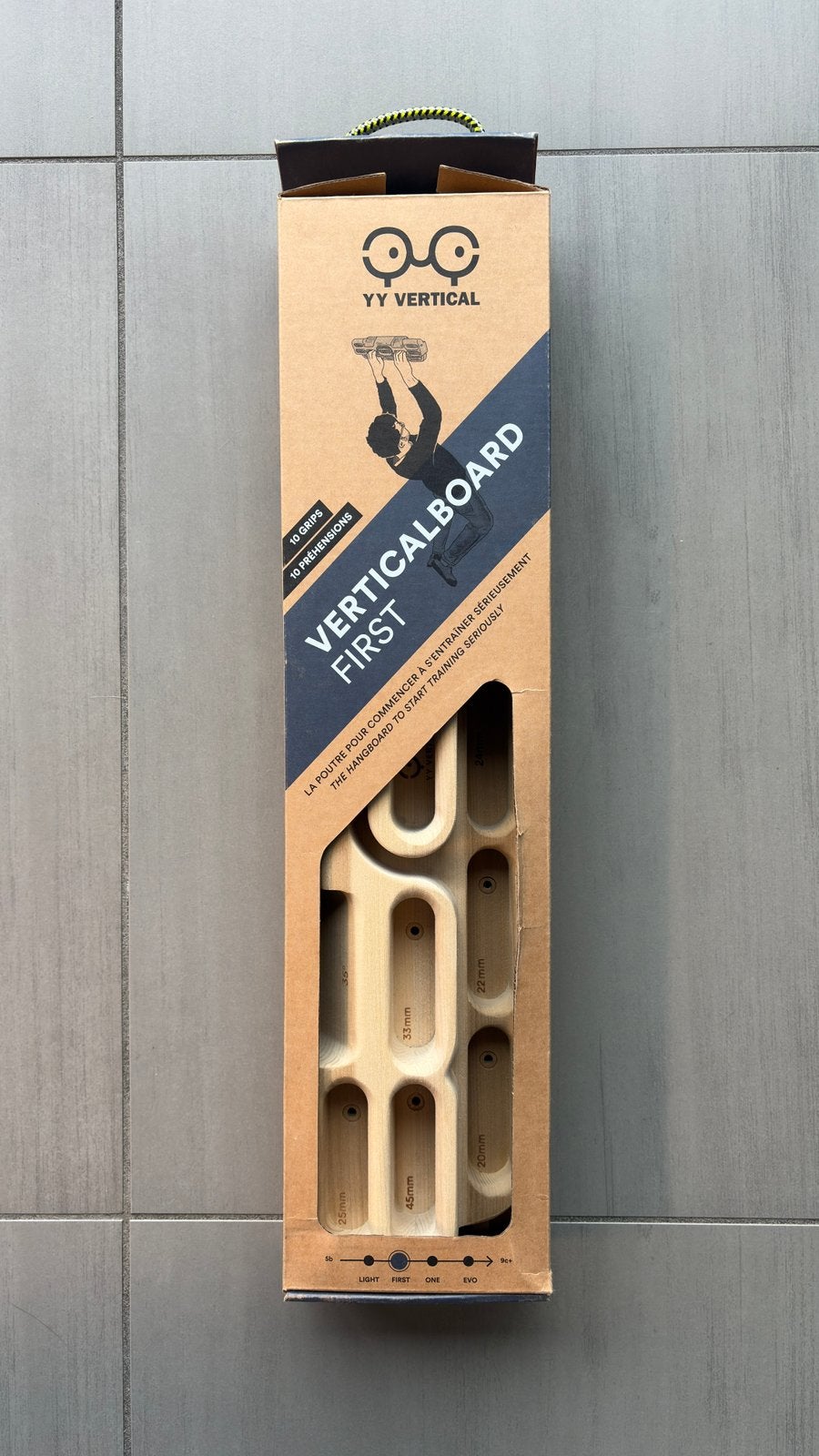 Verticalboard First - klim hangboard, Sport en Fitness, Klimsport, Ophalen, Nieuw