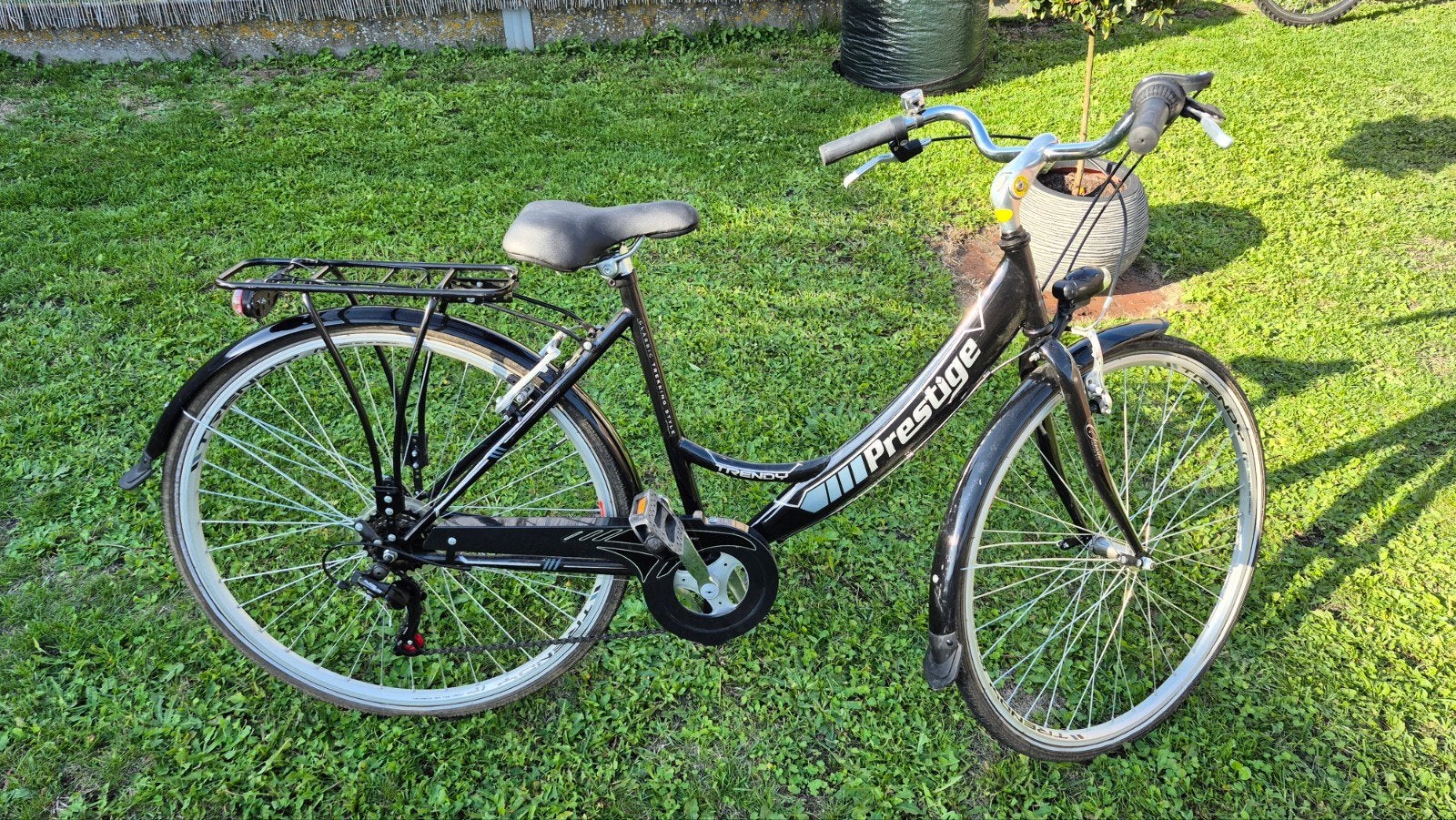 dames stadsfiets, Gebruikt, Velgrem, Versnellingen, 56 cm of meer
