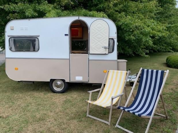 RETRO CARAVAN, Caravans en Kamperen, Overige merken, Particulier, 500 - 750 kg, Tot en met 4