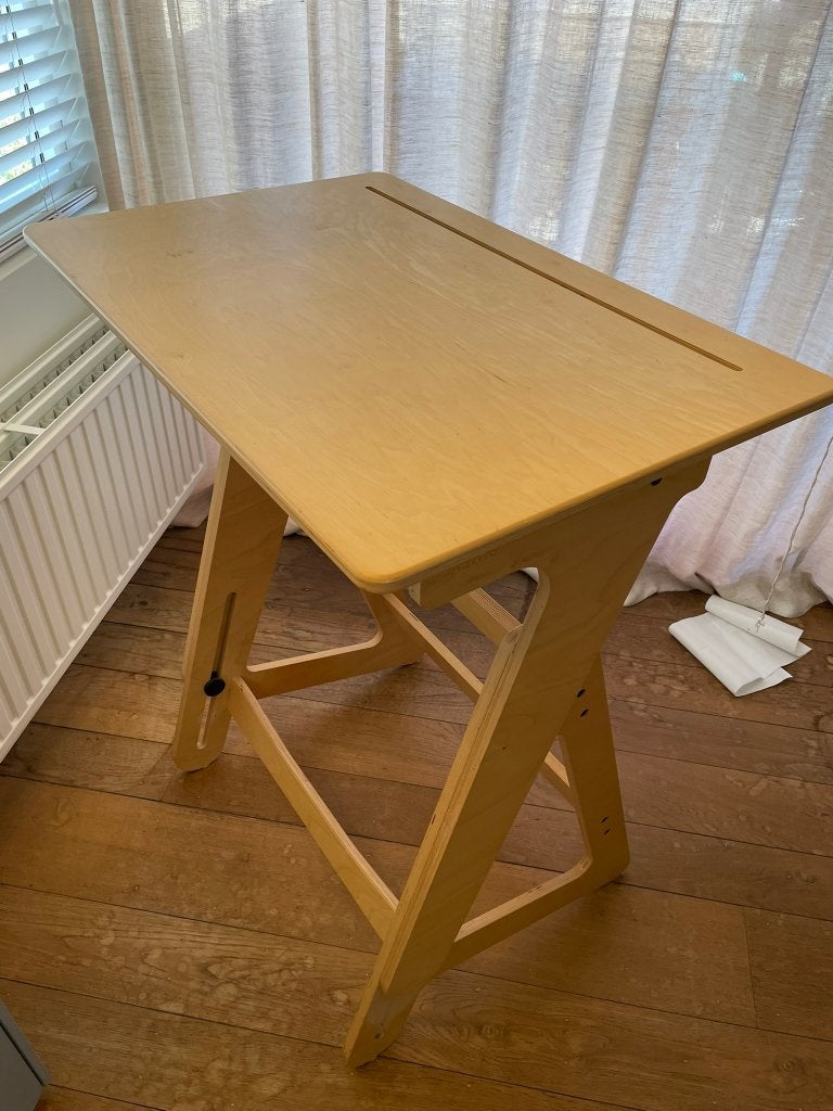 Jaswig Standing Desk - Zit-sta bureau GERESERVEERD, Huis en Inrichting, Ophalen, Zit-sta bureau, Scandinavisch, Hout