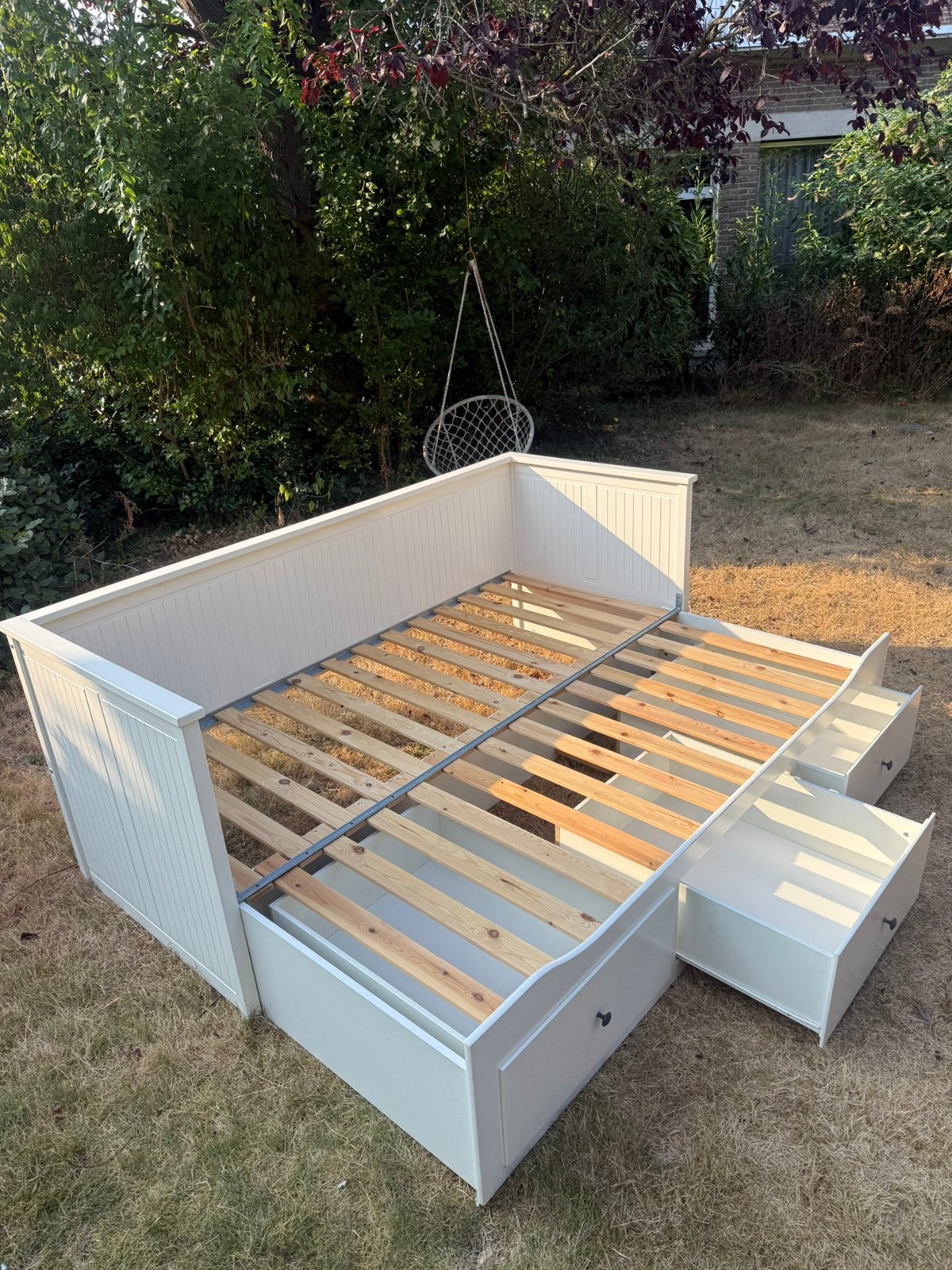 HEMNES Bedbank Ikea, Enlèvement, Utilisé, 160 cm, 200 cm