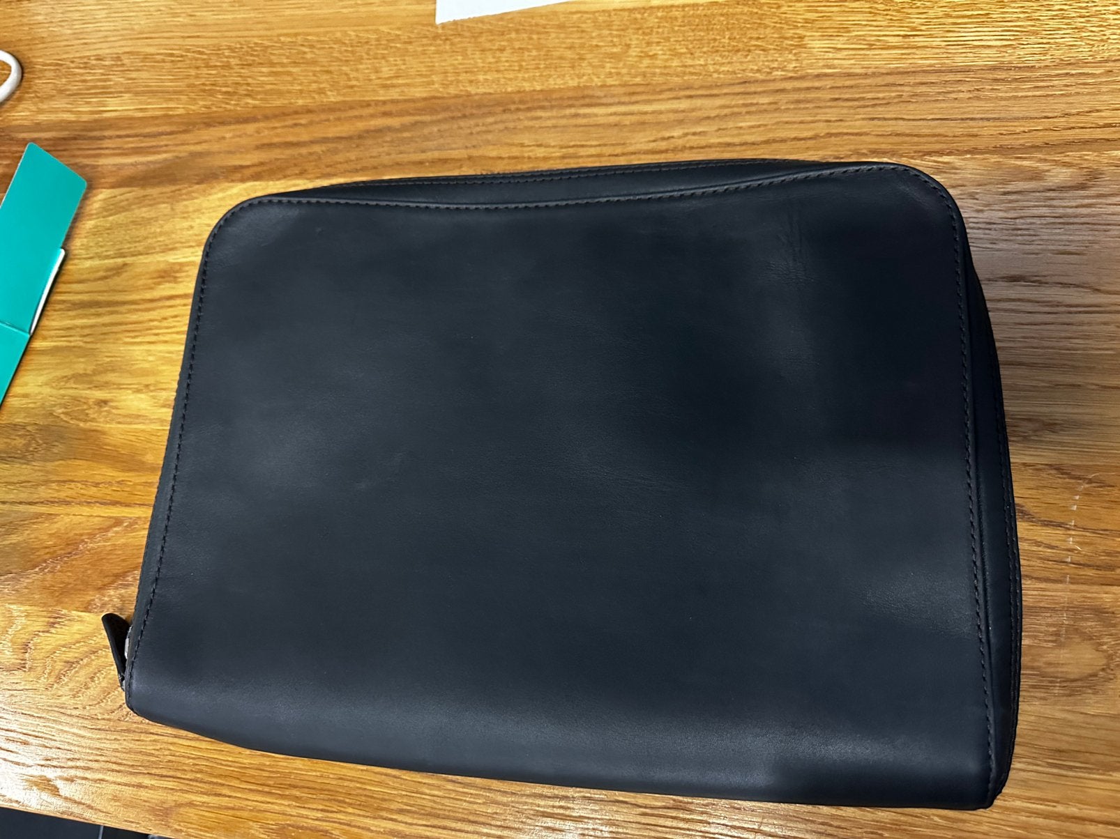 Land Rover Leather Portfolio Case, Enlèvement ou Envoi, Neuf, Noir