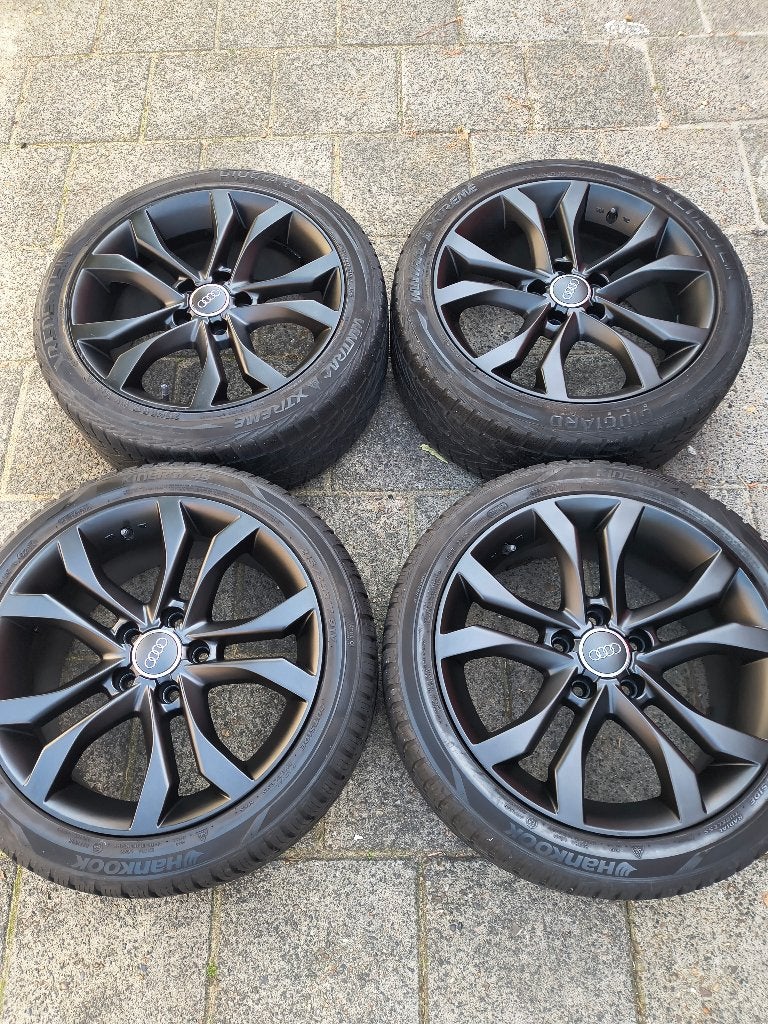 Audi velgen 17 inch winterbanden s3 s4 rs4 velgen, Ophalen, Gebruikt, Audi