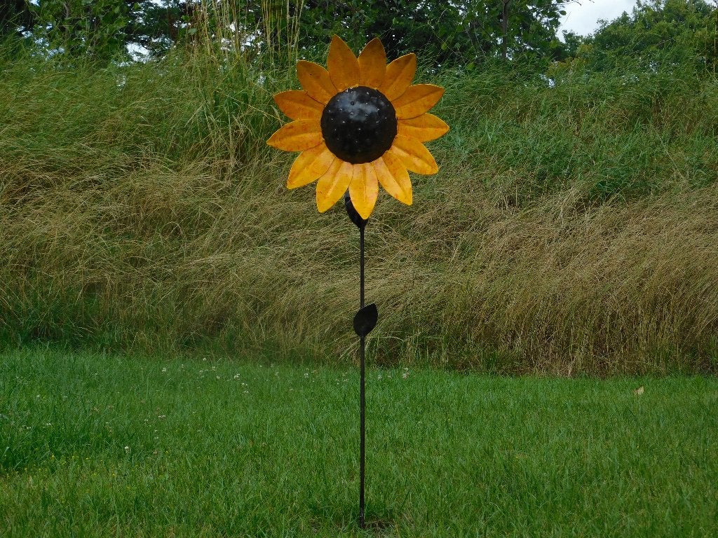 Bouchon de jardin Sunflower, 110 cm, métal, Enlèvement ou Envoi