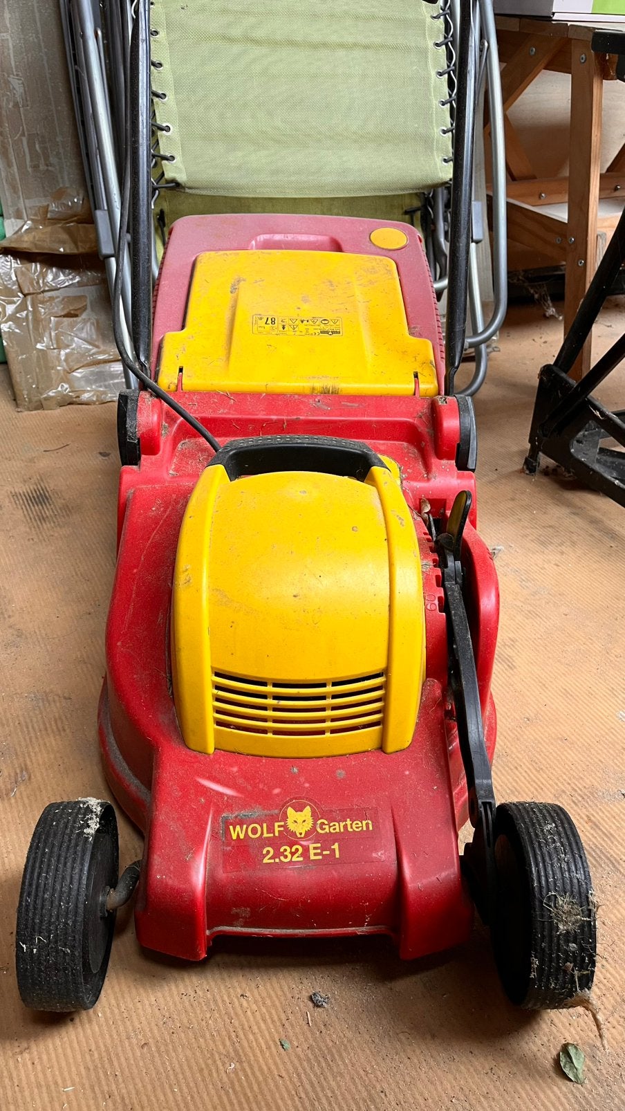 Wolf Garten 2.32 E-1, Jardin & Terrasse, Tondeuses à gazon, Enlèvement, Utilisé, Tondeuses à gazon électriques