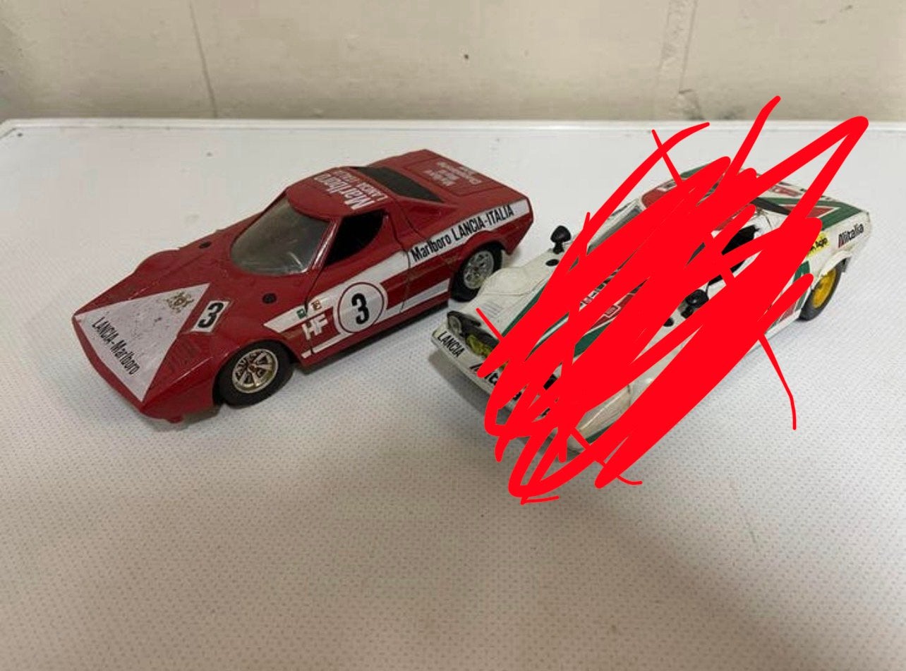 Burago 1/24 rode lancia stratos, Enlèvement ou Envoi, Comme neuf, Burago