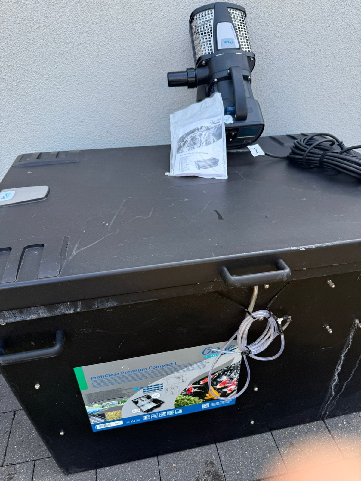 Trommelfilter oase met nieuwe oase pomp 26000 l, Ophalen of Verzenden, Zo goed als nieuw