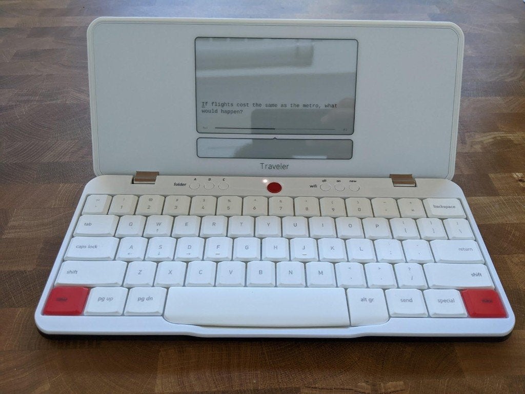 Freewrite Traveler (Smart Typewriter "on the go", QWERTY), Sport, Hobby en Vrije tijd, Diverse auteurs