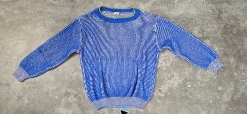 Baba blauw-witte gebreide trui – maat 122–128, Ophalen, Gebruikt