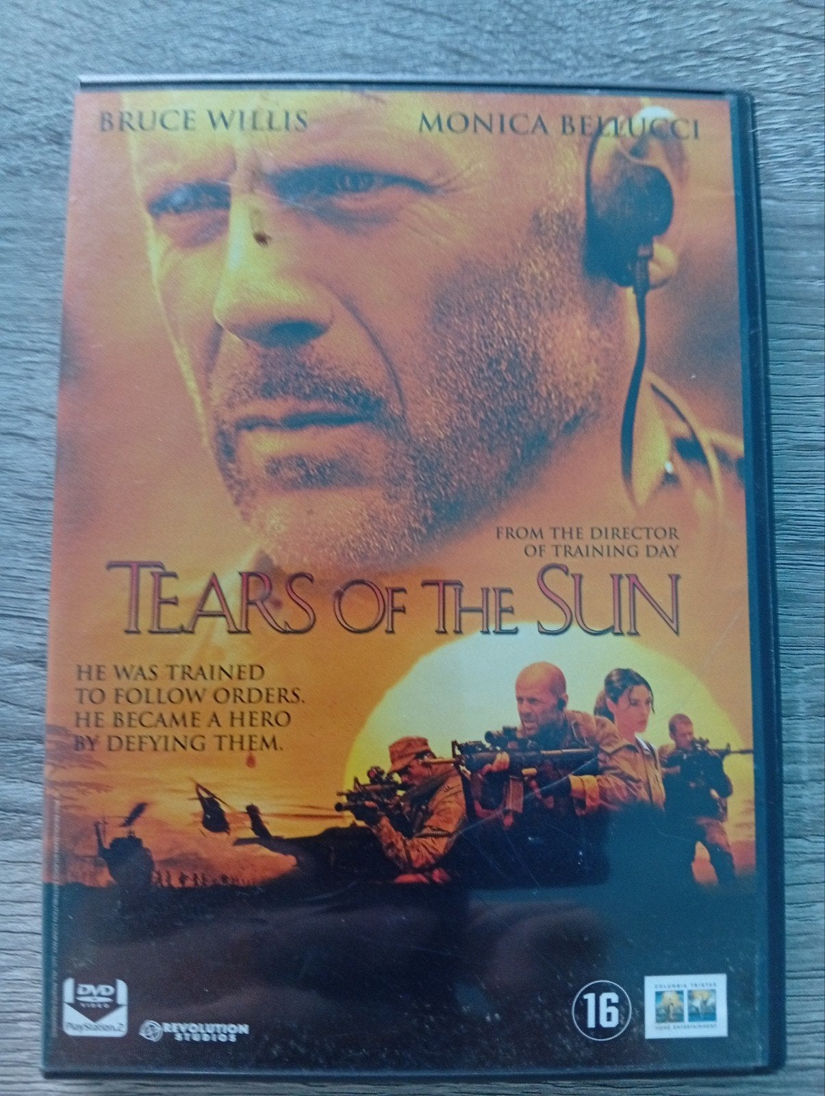 DVD d'action Les larmes du soleil Bruce Willis, Action, Enlèvement ou Envoi, Anglais, À partir de 16 ans