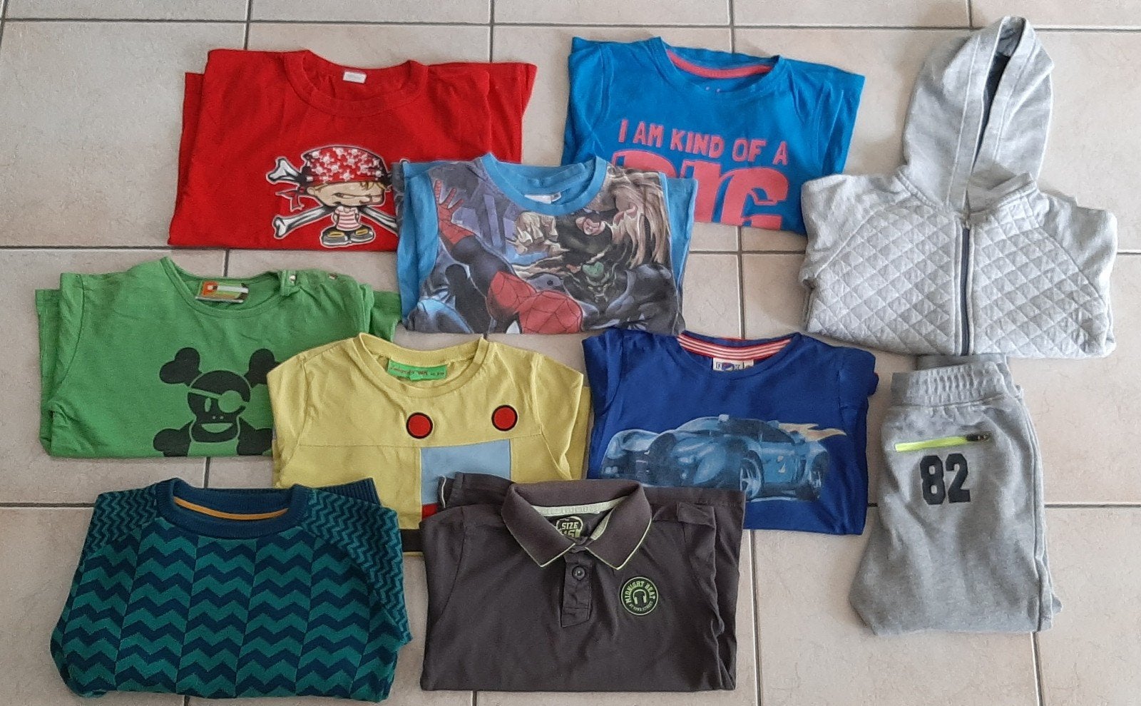 Pakket jongenskleding (10x) maat 116 of 6 jaar (zie foto's), Kinderen en Baby's, Ophalen of Verzenden, Jongen