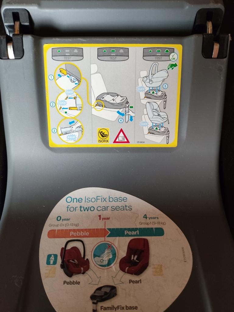 Houder voor Maxi-Cosi in auto, Ophalen