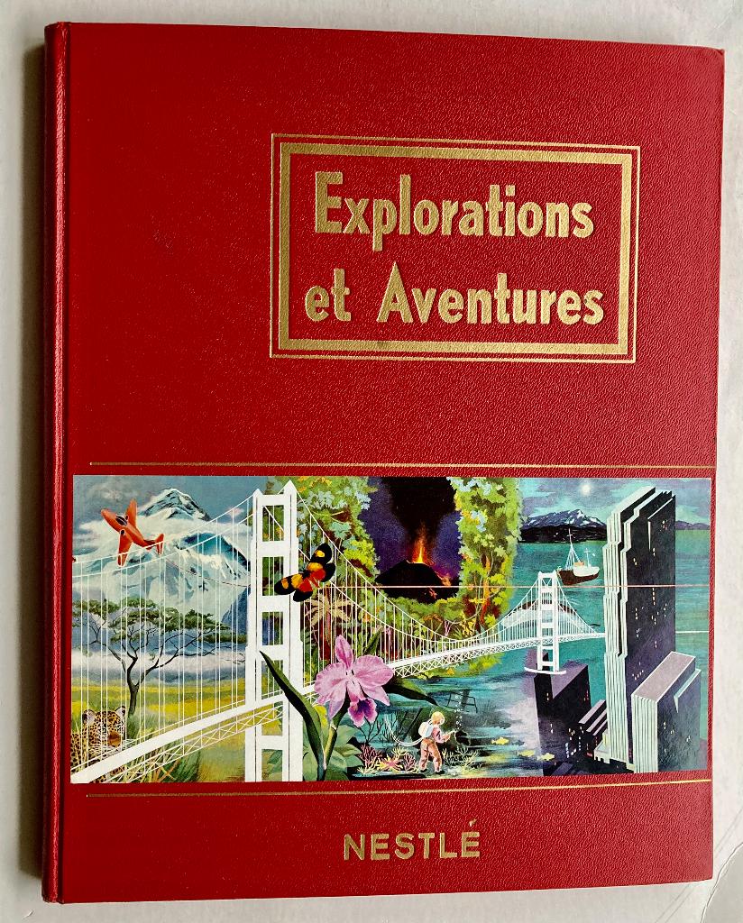 Albums Nestlé : EXPLORATIONS et AVENTURES-MERVEILLES MONDE 5, Ophalen of Verzenden, Zo goed als nieuw, Plaatjesalbum