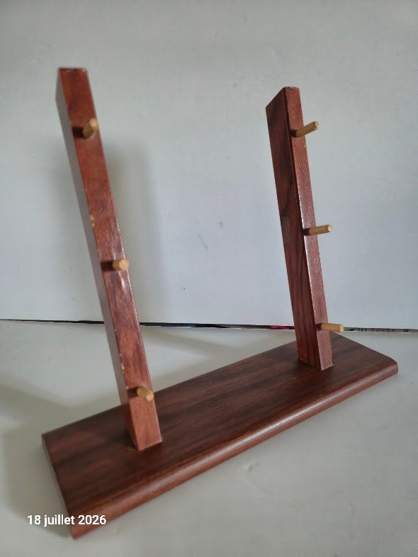 Présentoir Muela bois (vide) pour présenter 3 couteaux, Couverts individuels, Couteau de table, Comme neuf, Autres marques